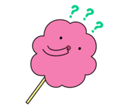 sour cherry cotton candy party sticker #1013175