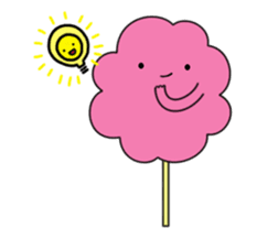 sour cherry cotton candy party sticker #1013189