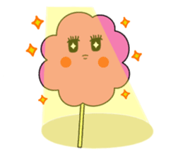 sour cherry cotton candy party sticker #1013200