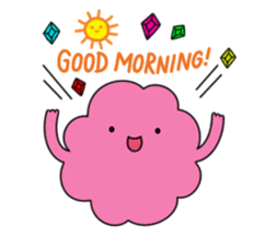 sour cherry cotton candy party sticker #1013204