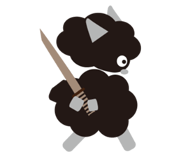 Ninja Sheep sticker #1013747