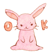 The Pinkish Rabbit and his friends sticker #1013847