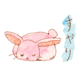 The Pinkish Rabbit and his friends sticker #1013849