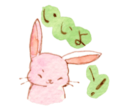 The Pinkish Rabbit and his friends sticker #1013853