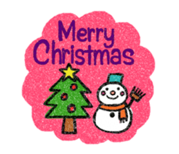 Hand-carved Stickers Season's Greetings! sticker #1014076