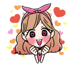 stamp of pretty women sticker #1014487