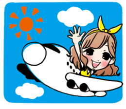 stamp of pretty women sticker #1014493