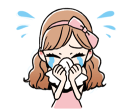 stamp of pretty women sticker #1014501