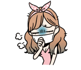 stamp of pretty women sticker #1014508