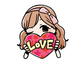 stamp of pretty women sticker #1014510