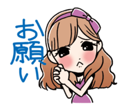 stamp of pretty women sticker #1014514