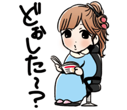 stamp of pretty women sticker #1014518