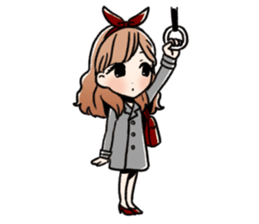 stamp of pretty women sticker #1014519