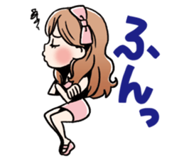 stamp of pretty women sticker #1014525