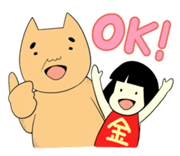 Kintarou and Bear sticker #1014888