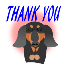 Dachshund Black & Tan (dog stamp series) sticker #1015259