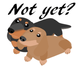 Dachshund Black & Tan (dog stamp series) sticker #1015279