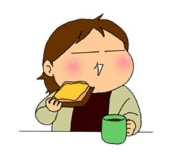 Single-edged eyelids on the flat face 2 sticker #1015367