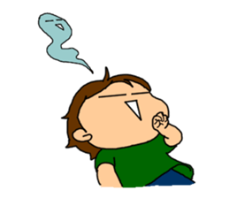 Single-edged eyelids on the flat face 2 sticker #1015374