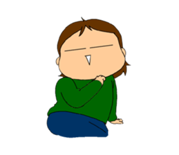 Single-edged eyelids on the flat face 2 sticker #1015375