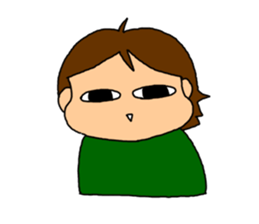 Single-edged eyelids on the flat face 2 sticker #1015402