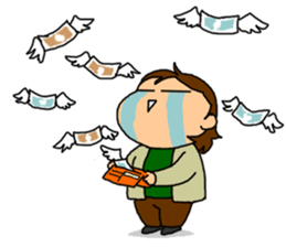 Single-edged eyelids on the flat face 2 sticker #1015403