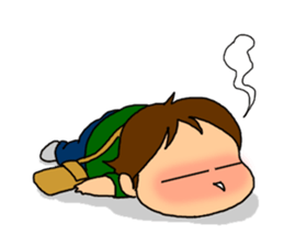 Single-edged eyelids on the flat face 2 sticker #1015404