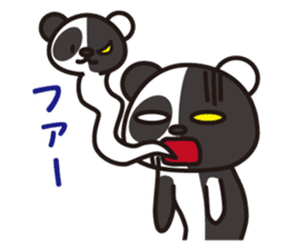 Black and White Panda sticker #1015519