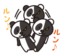 Black and White Panda sticker #1015521