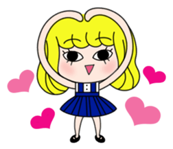 Hello mushroom head girl! sticker #1016087