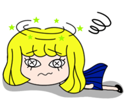 Hello mushroom head girl! sticker #1016111