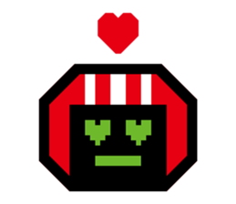 Timid robot | DOTMAN 1.0 sticker #1016298