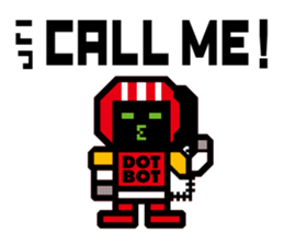 Timid robot | DOTMAN 1.0 sticker #1016307