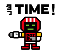 Timid robot | DOTMAN 1.0 sticker #1016308