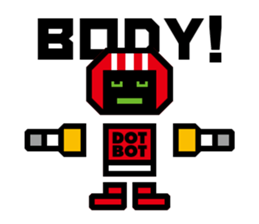 Timid robot | DOTMAN 1.0 sticker #1016325