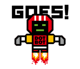 Timid robot | DOTMAN 1.0 sticker #1016326