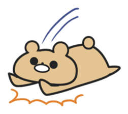 Bear one's own pace sticker #1017162