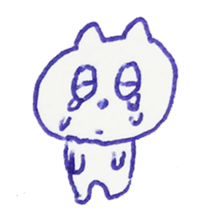 Ballpointpen Cat Sticker sticker #1017530