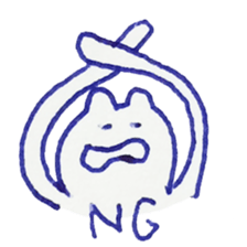 Ballpointpen Cat Sticker sticker #1017533