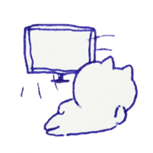 Ballpointpen Cat Sticker sticker #1017558