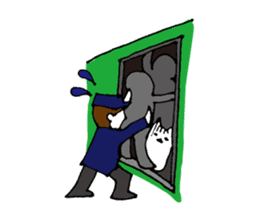 Tsukin! Neko-ryman sticker #1018100