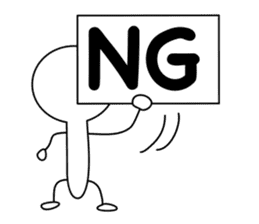 Stickman sticker #1018928