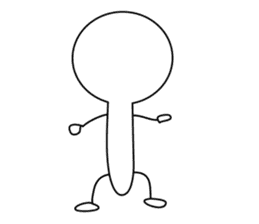 Stickman sticker #1018966