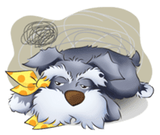 Schnauzer party sticker #1019213