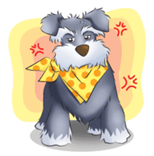 Schnauzer party sticker #1019214