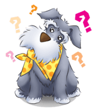 Schnauzer party sticker #1019216