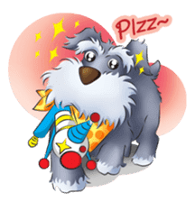 Schnauzer party sticker #1019217