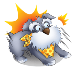Schnauzer party sticker #1019218
