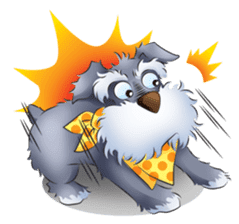 Schnauzer party sticker #1019218
