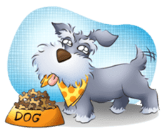 Schnauzer party sticker #1019219